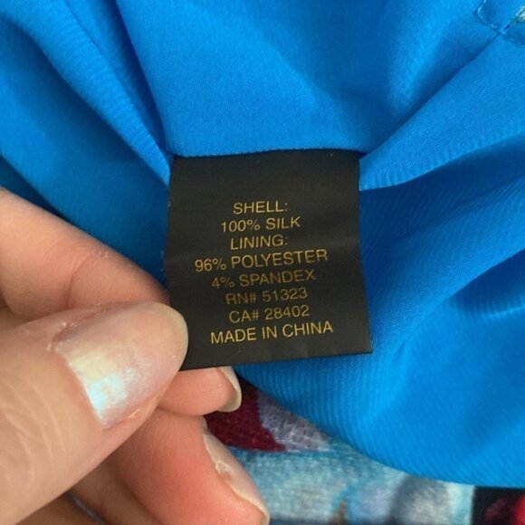 Cynthia Steffe Silk Maxi Dress 6 One Shoulder Floral Gown Formal - Picture 12 of 12